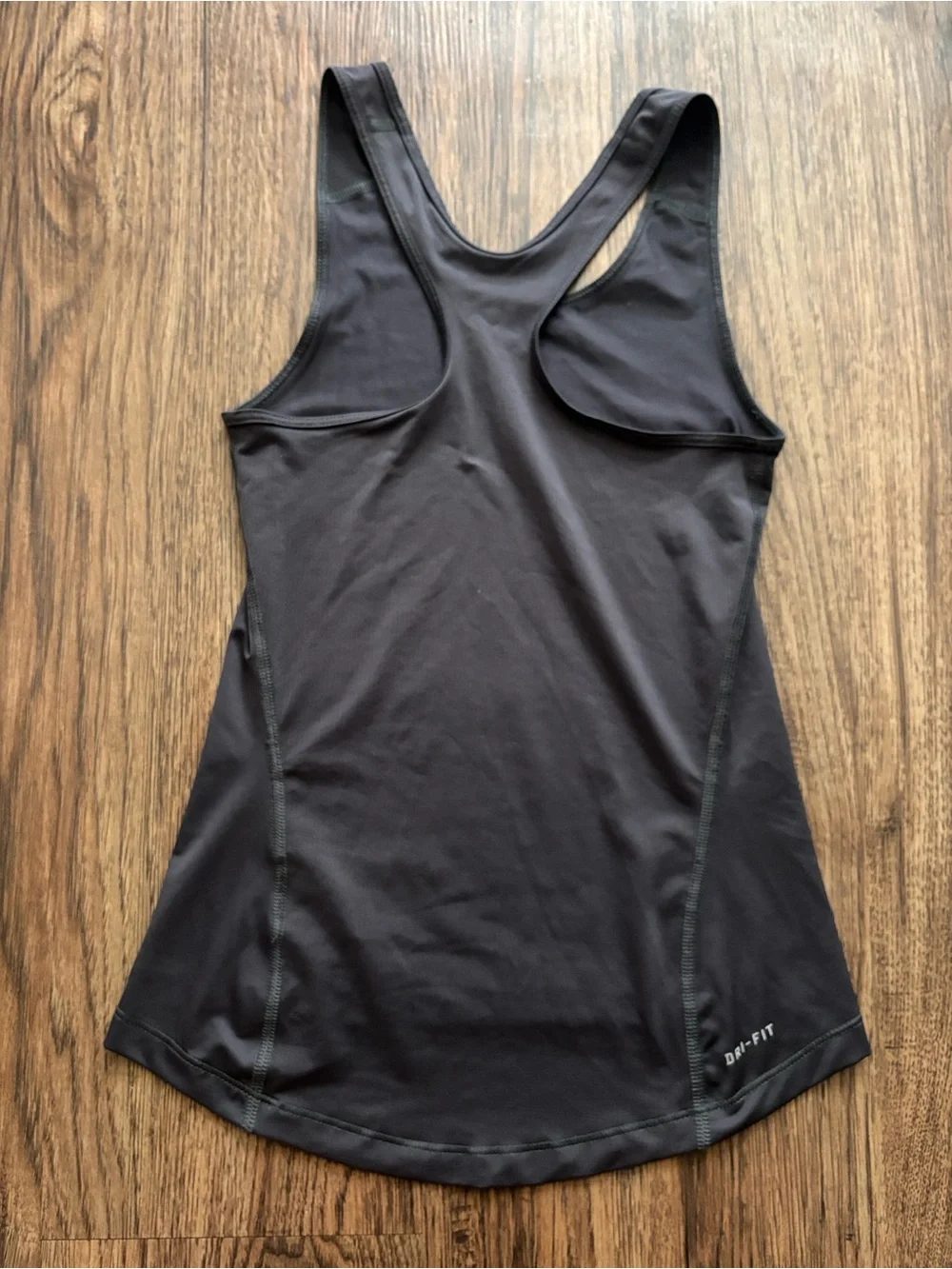Nike Pro Dri-FIT Racerback Tank Top XS Black Swoosh Athletic Training Gym